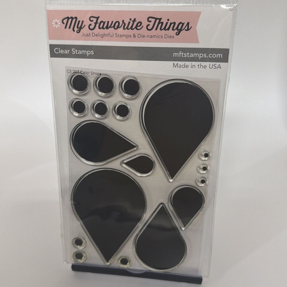 My Favorite Things Color Drops Stamp And Die Set NEW